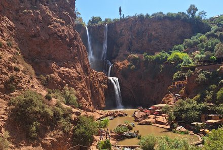 Familienurlaub Marokko - Marokko for family Summer - Wasserfall und Landschaft
