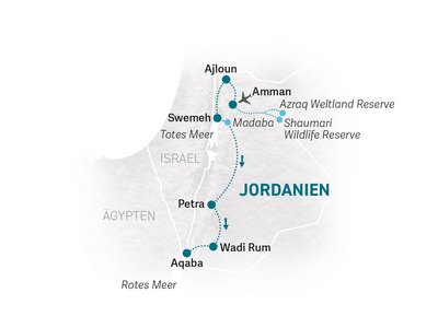 Jordanien for family - Jordanien mit Kindern - Reiseroute 2025