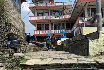 Nepal Familienreisen - Nepal for family - Tea House in Ghandruk