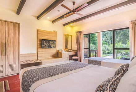 Nepal for family - Familienreise Nepal - Jagatpur Lodge modernes Zimmer