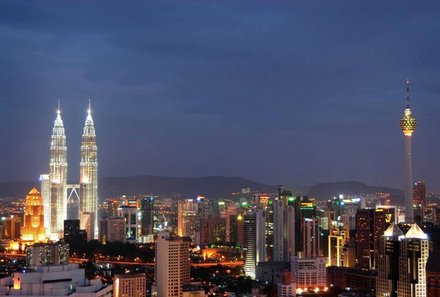 Familienreise Malaysia & Borneo - Malaysia & Borneo Teens on Tour - Kuala Lumpur am Abend