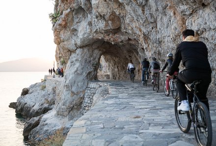 Familienreise Griechenland - Die Highlights Peloponnes mit Kindern - Fahrradtour durch Nafplio