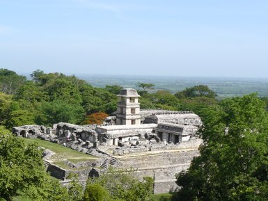 Stufentempel inmitten des Dschungels von Palenque – Mexiko Reise mit Kindern
