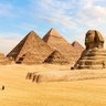 Große Sphinx von Gizeh in der Wüste Ägyptiens - Ägypten Reise mit Kindern