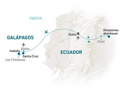 Reiseroute Galapagos for family Deluxe - 2027