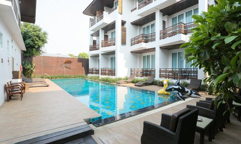 Thailand Reise mit Kindern - Chiang Rai - Le Patta Hotel - Pool