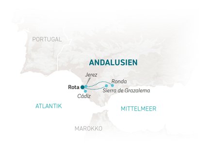 Reiseroute Andalusien for family - 2025