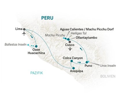 Reiseroute Peru Family & Teens - 2026