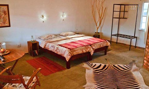 Omandumba Bungalows Innenansicht - Namibia Familienurlaub