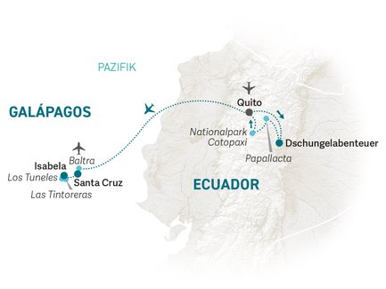 Reiseroute Galapagos for family individuell - 2027