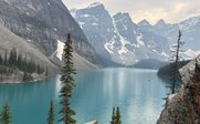 Blick auf Gletschersee und Berge - Westkanada for family individuell - Kanada mit Kindern