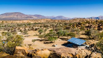 Zeltplatz Erongo Rocks Camping - Namibia Reise mit Kindern