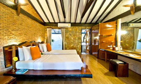 Thailand Reise mit Kindern - Kanchanaburi - Home Phutoey River Kwai - Zimmer