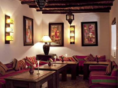 Traditionelle Innenansicht des Riad Maison du Sud – Marokko Familienurlaub
