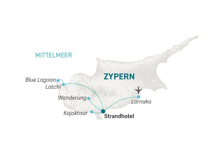 Reiseroute Zypern for family - 2024