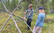 Zwei Kinder beim Bauen mit Ästen - Finnland Family & Teens - Finnland mit Kindern & Jugendlichen