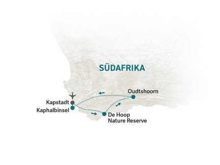 Reiseroute Garden Route Junior - 2026