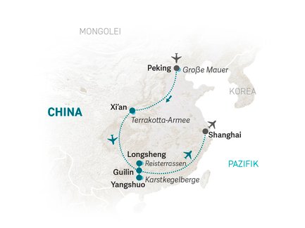 Reiseroute China for family - 2022