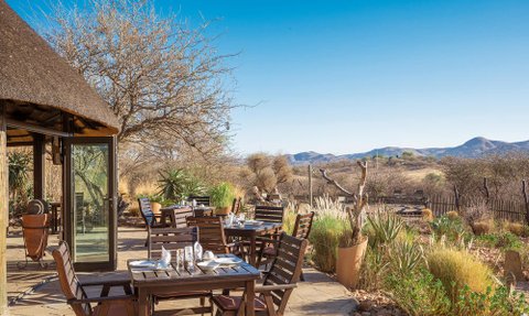 Panoramablick Immanuel Lodge - Namibia Urlaub mit Kindern