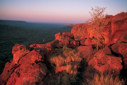 Sonnenuntergang am Waterberg - Namibia mit Kindern