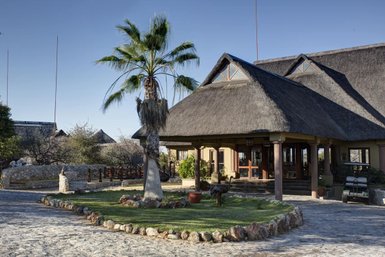 Empfang Epacha Game Lodge - Namibia Familienurlaub