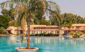 Außenpool im Jolie Ville Resort und SPA Kings Island in Luxor – Ägypten Reise mit Kindern
