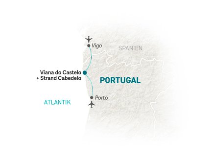 Reiseroute Nordportugal for family - 2022