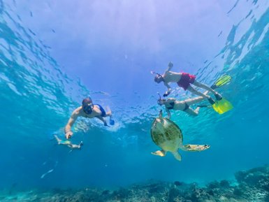 Kinder schnorcheln an den Daymaniyat Inseln – Oman Familienreise