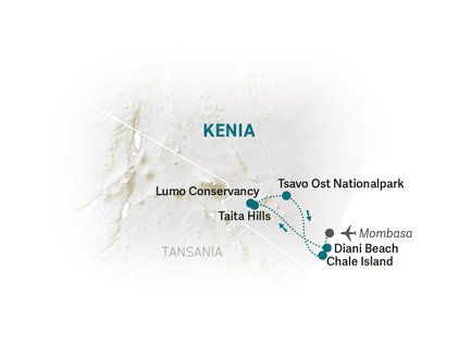 Reiseroute Kenia for family individuell - 2026