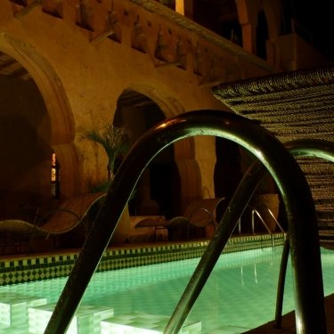 Ruhiger Pool Hotel Riad Maktoub Ait Ben Haddou – Marokko Familienreise