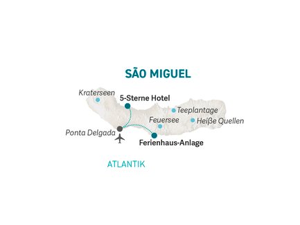 Reiseroute Azoren for family individuell - 2022