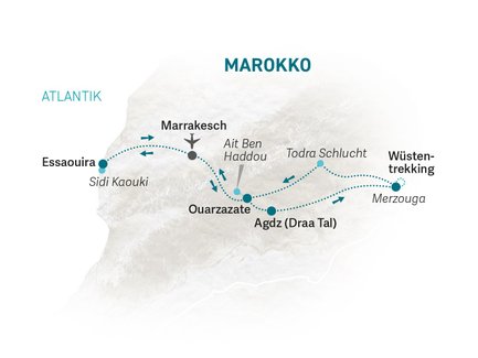 Reiseroute Marokko Family & Teens - 2025