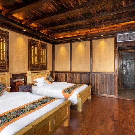 Zimmergestaltung im Valley View Hotel 