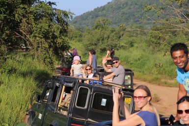 Familien erleben Safari im Minneriya Nationalpark und beobachten die Tierwelt – Sri Lanka Familienreise
