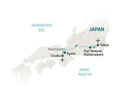 Reiseroute Japan for family - 2026