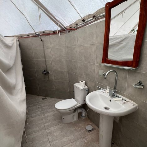 Sharazad Camp Badezimmer eines Zimmers – Ägypten Reise mit Kindern