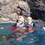Vater und Sohn bei Coasteering - Madeira mit Kindern