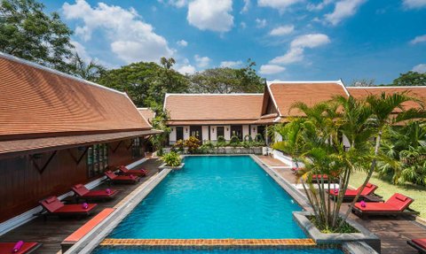 Thailand Reise mit Kindern - Sukhothai - Legendha Sukhothai Resort - Pool