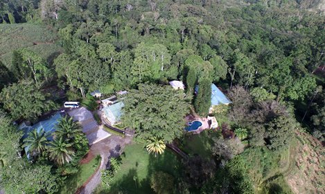Costa Rica Familienreise mit Kindern - Turrialba - Villa Florencia Hotel - Panorama