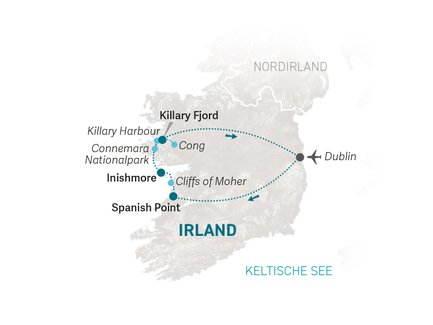 Reiseroute Irland for family - 2027