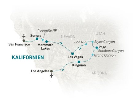 Reiseroute USA Südwesten for family - 2026