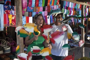 Bunter Markt in KwaZulu-Natal – Südafrika Familienreise