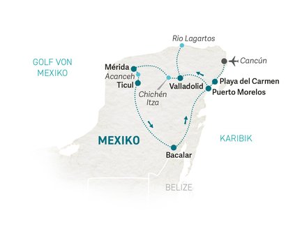 Reiseroute Mexiko for family - 2026