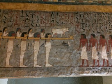 Antike Wandmalerei im Tal der Könige – Ägypten Reise mit Kindern