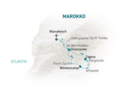 Reiseroute Marokko for family - 2027