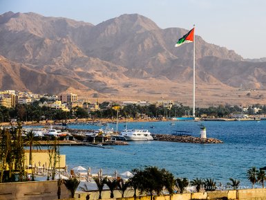 Küste Rotes Meer in Aqaba - Jordanien Reise mit Kindern