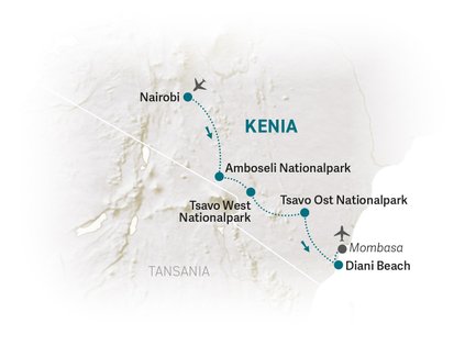 Reiseroute Kenia for family Deluxe - 2025