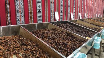 Datteln einkaufen auf dem Markt in Nizwa – Oman mit Kindern