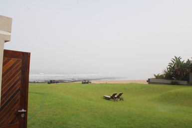 Außenbereich Beach Lodge - Namibia Familienurlaub