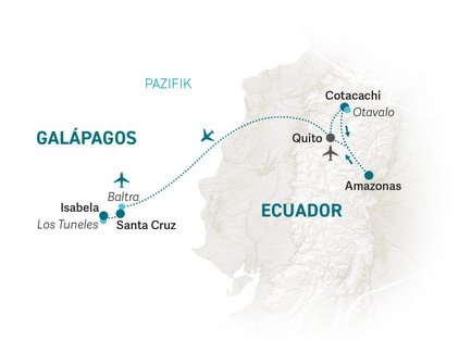 Reiseroute Galapagos Family & Teens - 2027
